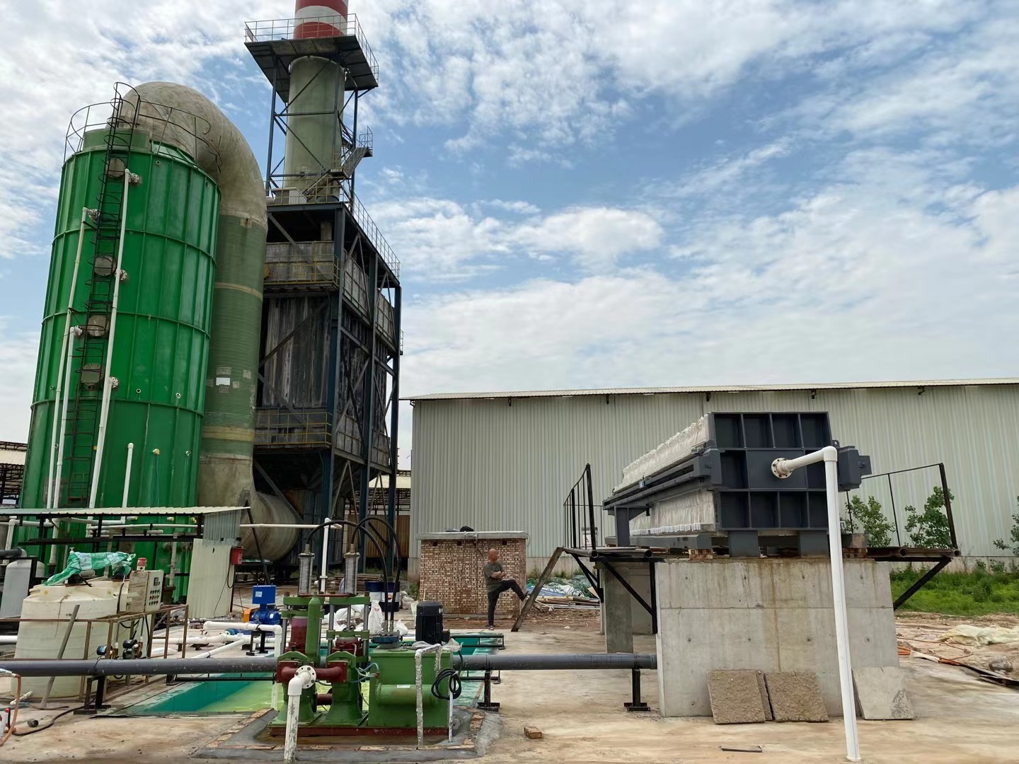 磚廠用壓濾機客戶現(xiàn)場2