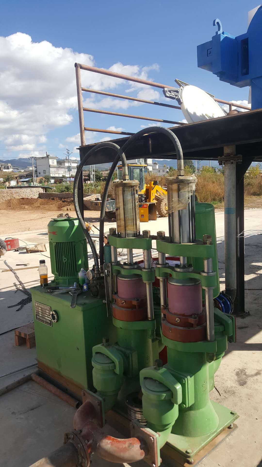 洗沙壓濾機(jī)安裝場(chǎng)地示意圖