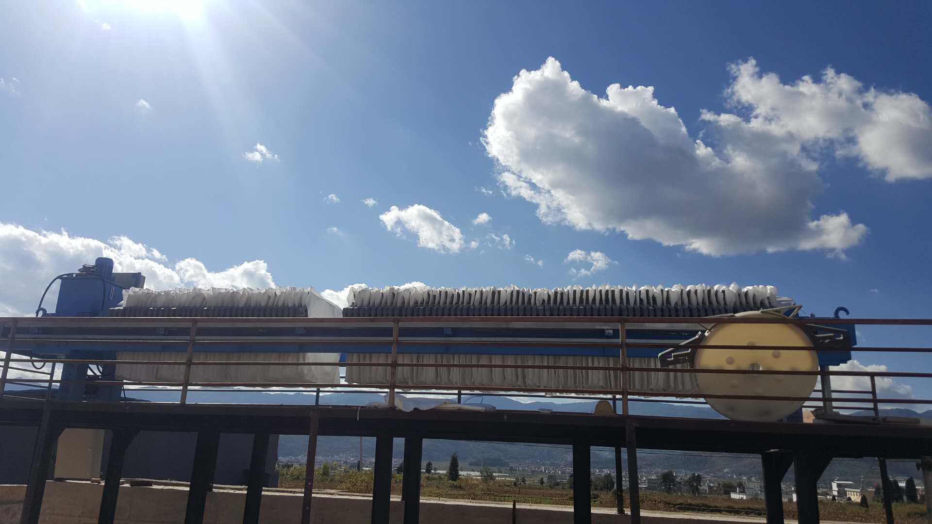 洗沙壓濾機(jī)安裝場(chǎng)地示意圖